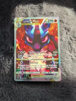 Pokemon TCG 2023 Crown Zenith Set Lucario VSTAR SWSH291 Promo Full Art - Image 1