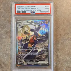 Pokemon Cynthia's Garchomp EX 232/182 Illustration Rare Holo PSA 9 - Image 1