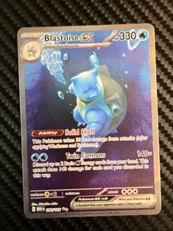 Blastoise ex 200/165 Sv: Scarlet & Violet 151 Holo Pokemon NM Near Mint - Image 1