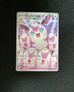 2025 Pokemon TCG English Phantasmal Flames PFL EN 105/094 Wigglytuff Holo JA75 - Image 1