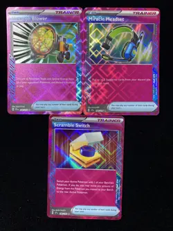 2024 Pokemon TCG English SSP EN 183/191 182/191 Megaton Blower Holo Lot*3 WS48 - Image 2