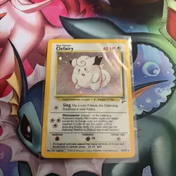 Pokemon TCG Clefairy Base Set 2 6/130 Holo Unlimited Holo Rare - Image 1