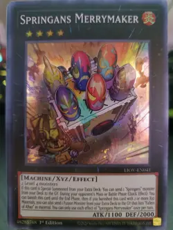 Springans Merrymaker Super Rare 1st Edition LIOV-EN041 Yugioh - Image 1