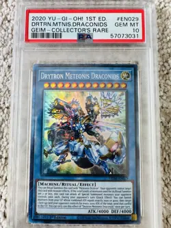 Drytron Meteonis Draconids PSA 10 Gem Mint 💎 GEIM-EN029 Collectors Rare Yugioh - Image 1