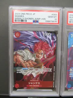 Sequential Set PSA 10| One Piece Promo Shanks Buggy P-083 P-084 Shonen Jump JP 1 - Image 3