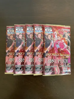 One Piece Extra Booster Heroines Edition EB-03 Five 5 Packs Lot English A - Image 1