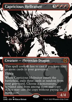 MTG Capricious Hellraiser (310/493) Phyrexia All Will Be One NM - Image 1
