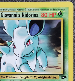 1st Edition Giovanni's Nidorina - Gym Challenge - #44/132 - Vintage Pokemon Card - Image 3