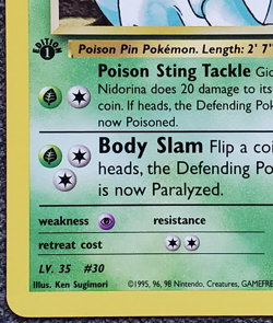 1st Edition Giovanni's Nidorina - Gym Challenge - #44/132 - Vintage Pokemon Card - Image 5