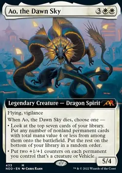 MTG Magic the Gathering Ao, the Dawn Sky (433/574) Kamigawa Neon Dynasty NM - Image 1