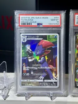 Lot Of 5 ) PSA Pokemon Cards , FA/WEAVILE , ROTOM ex, FA/EEVEE VMAX, CHARIZARD + - Image 2