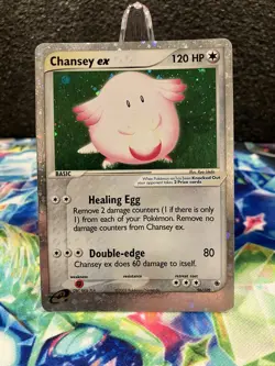 Pokemon Chansey EX TCG Holo Ultra Rare Card Ruby & Sapphire 96/109 - Image 1