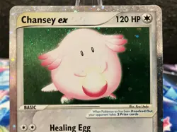 Pokemon Chansey EX TCG Holo Ultra Rare Card Ruby & Sapphire 96/109 - Image 3