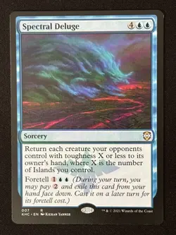1x MTG Spectral Deluge - Commander: Kaldheim (KHC) #7 - Magic the Gathering - Image 1