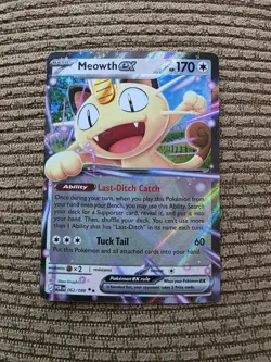 Meowth EX Holo Rare Full Art BREAK Set 062/088 Pokemon TCG Card - Image 1
