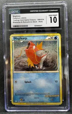 Magikarp 006/034 Trading Card Game Classic Holo Graded CGC 10 - Image 1