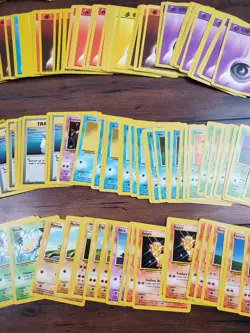 Vtg WOTC Pokemon 225 Card Lot Base Fossil 2nd Trainers Energy Worn - Image 3