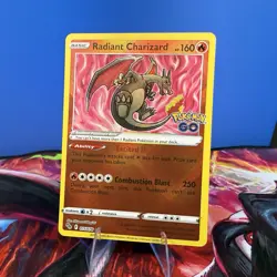 Radiant Charizard 011/078 Pokemon Go Holo Pokemon Card - Image 1