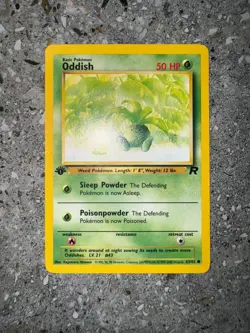 Pokemon TCG Cards 1st Edition Oddish 63/82 Team Rocket - Image 3