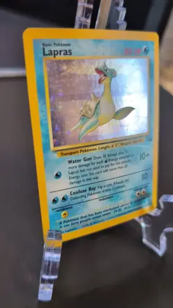Pokemon TCG Lapras Fossil Holo Unlimited Rare Card 10/62 - Image 2