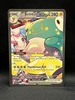 Pokemon TCG Iono's Bellibolt EX Journey Together Ultra Rare Holo Card 183/159 - Image 1