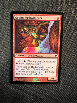 Goblin Bushwhacker Zendikar Foil MP - Image 1