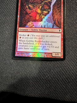 Goblin Bushwhacker Zendikar Foil MP - Image 3