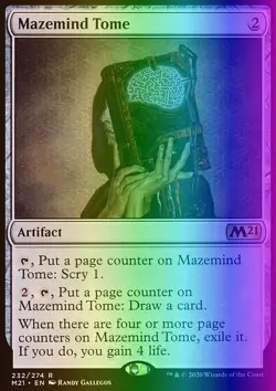 MTG Magic the Gathering Mazemind Tome (232/417) Core Set 2021 NM FOIL - Image 1