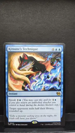 MTG NM TMNT Kitsune's Technique 0042 Regular Rare - Image 1