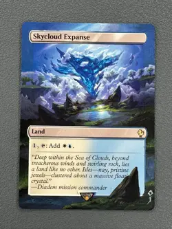 Skycloud Expanse 423 MTG Final Fantasy Commander Hand Painted Altered Art Jeckho - Image 1