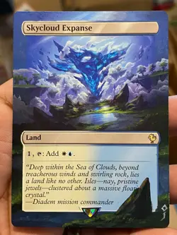 Skycloud Expanse 423 MTG Final Fantasy Commander Hand Painted Altered Art Jeckho - Image 2