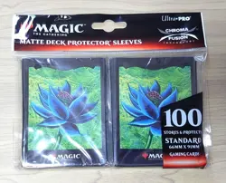 MTG Ultra-Pro Matte Deck Protector Sleeves "Black Lotus " - Image 1
