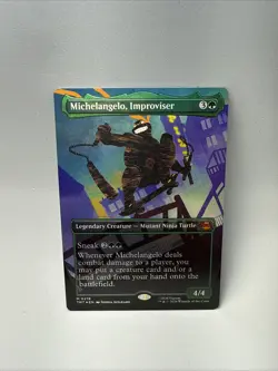 Michelangelo, Improviser (Borderless) Teenage Mutant Ninja Turtles Foil - Image 1