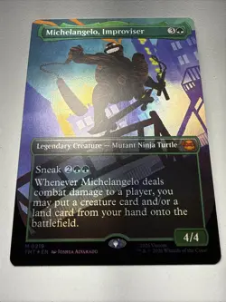 Michelangelo, Improviser (Borderless) Teenage Mutant Ninja Turtles Foil - Image 3