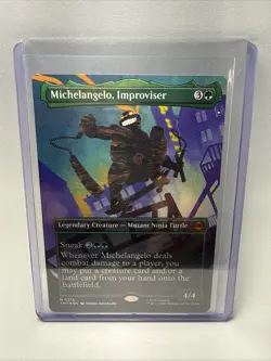 Michelangelo, Improviser (Borderless) Teenage Mutant Ninja Turtles Foil - Image 4