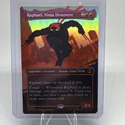 MTG- Raphael, Ninja Destroyer- Borderless Foil 0218 TMNT - Image 1