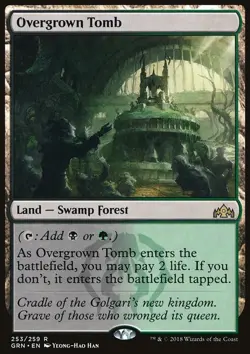 MTG Magic the Gathering Overgrown Tomb (253/291) Guilds of Ravnica NM - Image 1