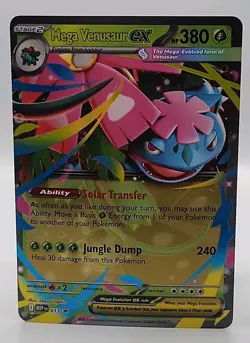 Mega Venusaur Ex 013 Black Star Promo Mega Evolution Pokemon TCG NM - Image 1