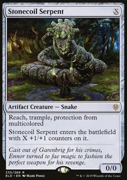 MTG Magic the Gathering Stonecoil Serpent (235/477) Throne of Eldraine NM - Image 1