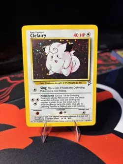 Pokemon TCG Clefairy 6/130 Holo Base Set 2 - MP+ - Image 1