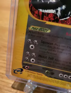 Pokemon Steelix Rare Card Skyridge Set, Card 31/144 & Feralgatr - Image 5