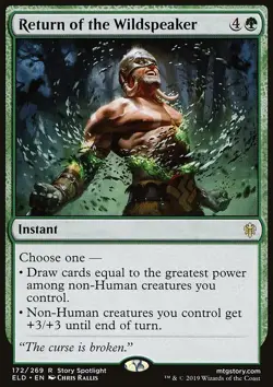 MTG Return of the Wildspeaker (172/477) Throne of Eldraine NM - Image 1