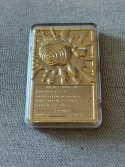 1999 Burger King Pokemon Limited Edition 23k Gold Plated Pikachu or Poliwhirl - Image 2