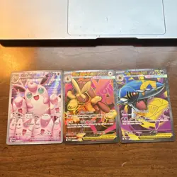 Pokemon TCG Card Lot 3 Cards Wigglytuff Mega Lopunny GX Mega Sharpedo GX - Image 1