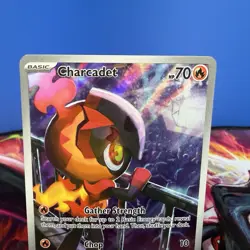 Charcadet 022 ETB Black Star Promo - Pokemon TCG Phantasmal Flames - Mint - Image 2