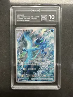 2025 Pokemon SV Journey Together 161/159 Articuno Illustration Rare TAG 10 (966) - Image 1