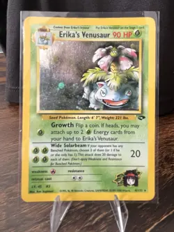 Pokemon Erika's Venusaur Gym Challenge Holo Rare 4/132 90 HP Unlimited - Image 1