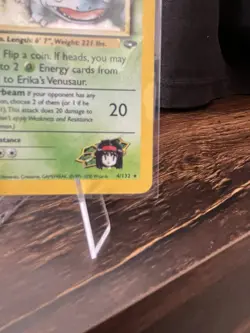 Pokemon Erika's Venusaur Gym Challenge Holo Rare 4/132 90 HP Unlimited - Image 4