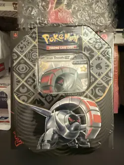 Pokemon Scarlet & Violet Paldean Fates Iron Treads EX Tin - Image 1