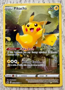 Pokemon TCG Crown Zenith: Galarian Gallery Pikachu Card GG30/GG70 NM - Image 1